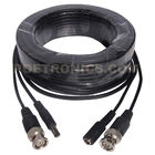 5-50 Meters Black/White Color CCTV Pre-made Siamese Video and Power Cable