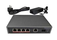 POE-S1104G(4GE+1GE+1GE SFP)_4 Port Gigabit IEEE802.3af/at PoE Switch with 65W External power supply (Newly Developed)