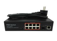 POE-S1108GFB(8FE+1GE+1GE SFP)_8 Port 100Mbps IEEE802.3af/at PoE Switch with 150W Built-in power (Newly Developed)