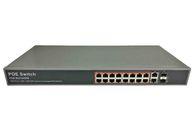 POE-S2216GFB (16FE+2GE+2GE SFP) 16 Port 100Mbps IEEE802.3af/at PoE Switch 300W Built-in Power Supply (Newly Developed)