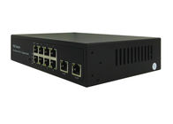 Latest POE-S2008GFB 8x100Mbps PoE + 2x1000Mbps Uplink IEEE802.3af/at PoE Switch (Built-in 100/120/150W Power Source)