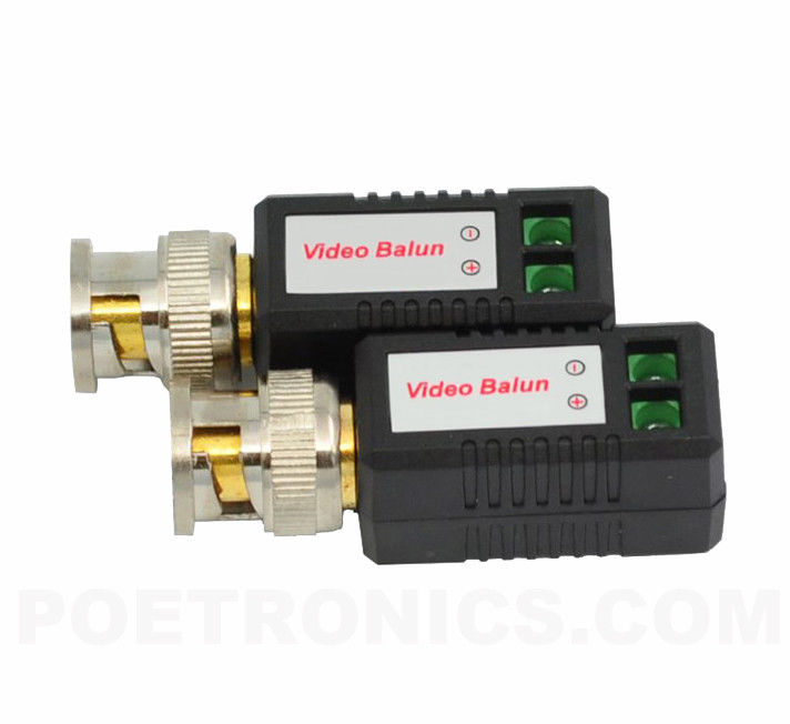 PVB-B03(300-350m) BNC Male to Screw Terminal Passive CCTV Video Balun transmitter