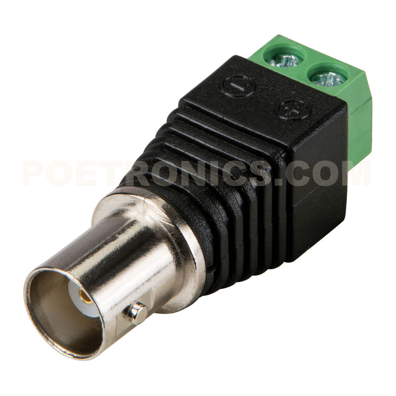 BNC-FC BNC Female Socket to Screw Terminal Block Adapter for Coaxial Cable