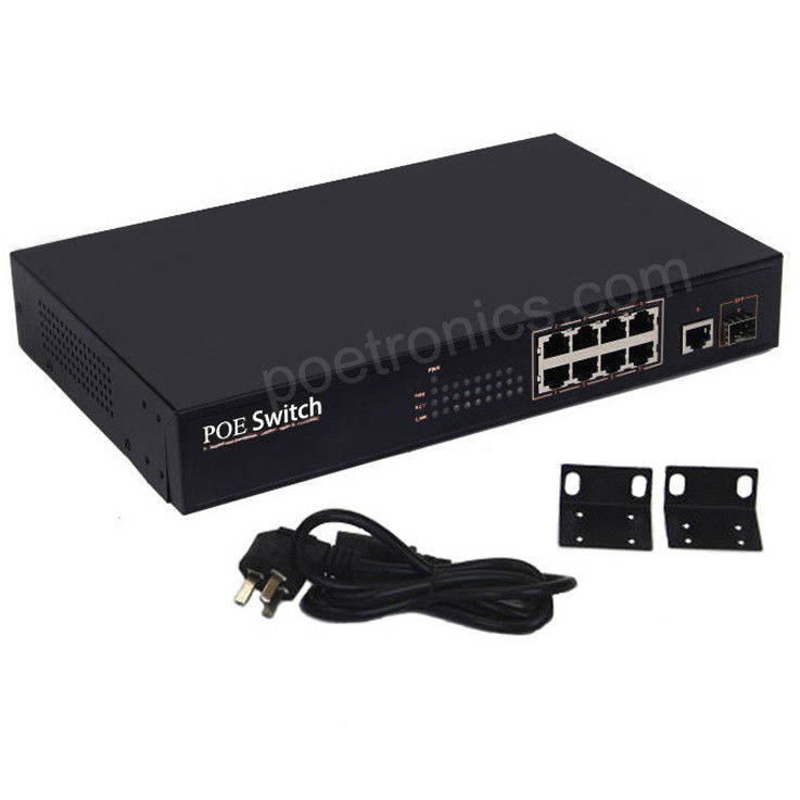 POE-S108T 8 Port IEEE802.3at 10/100Mbps 25W POE Switch (150W Built-in Power)