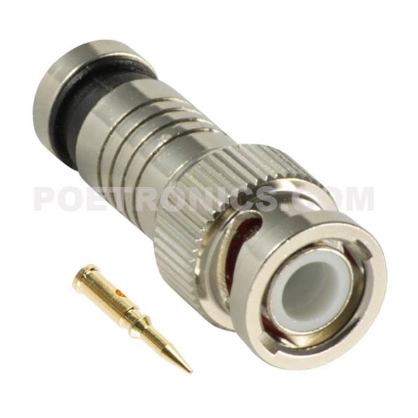 BNC-CC01 BNC Male Compression Connector For RG59 CCTV Coaxial Cable