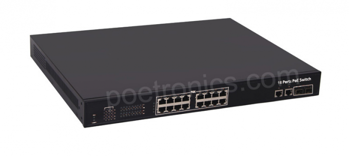 POE-S216T 16 Port IEEE802.3at 10/100Mbps 30W POE Switch (400W Internal Power)