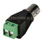 BNC-FC BNC Female Socket to Screw Terminal Block Adapter for Coaxial Cable
