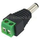 DC5521M 12V DC Power Male Plun-In Connector to Screw Terminal Block Adapter