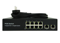 Latest POE-S2008GB 8x1000Mbps PoE + 2x1000Mbps Uplink IEEE802.3af/at PoE Switch (Built-in 120/150W Power Source)