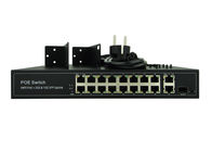 Latest POE-S2116GFB 16x100Mbps PoE + 2xGigabit Uplink IEEE802.3af/at PoE Switch (Built-in 150W/300W Power Source)