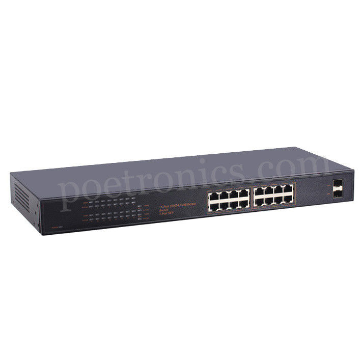 L2 Managed Network Switch 2+16 Port Gigabit SFP&RJ45 32Gbps Bandwidth