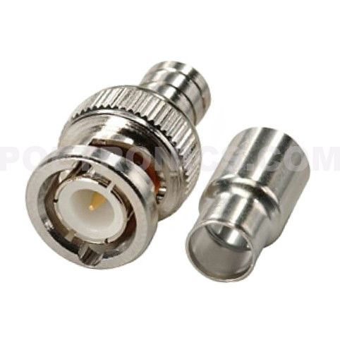 BNC-6259 Two-Piece BNC Male Crimp On Connector to RG59 CCTV Coaxial Cable