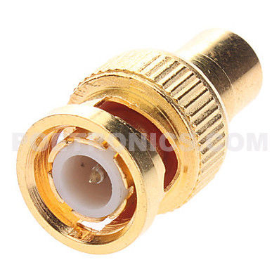 BNC-RM11 Gold Plated BNC Male to RCA (Phono) Female Adapter