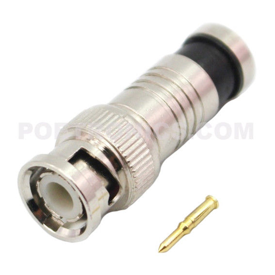 BNC-CC01 BNC Male Compression Connector For RG59 CCTV Coaxial Cable