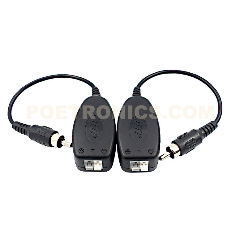 PVB-RCA10 (600M) RCA Male to UTP Terminal Block Passive Audio Balun Transceiver