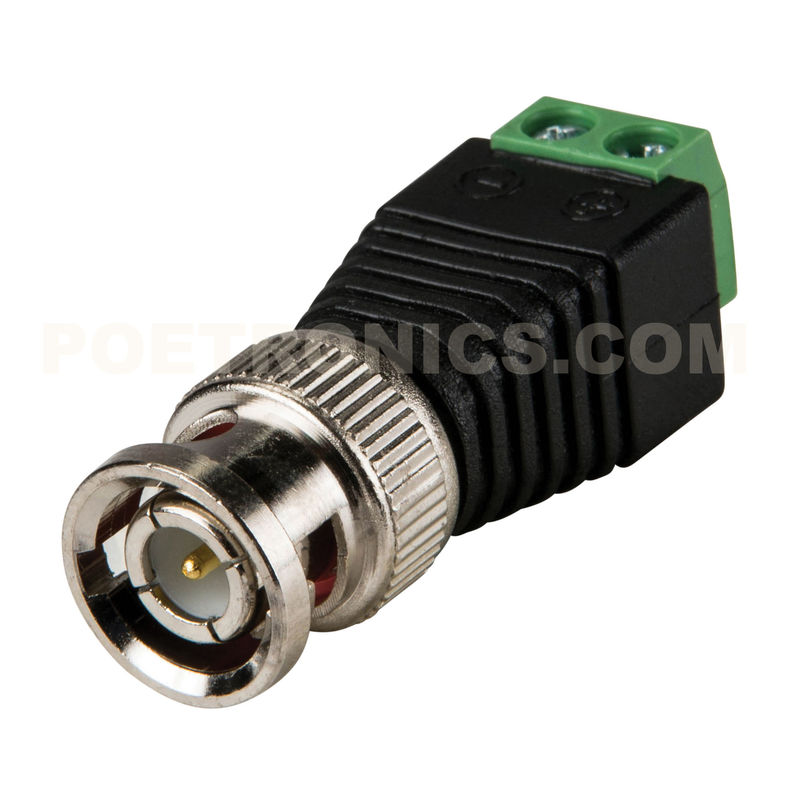 BNC-MC BNC Male Plug In to Screw Terminal Block Adapter for Coaxial Cable