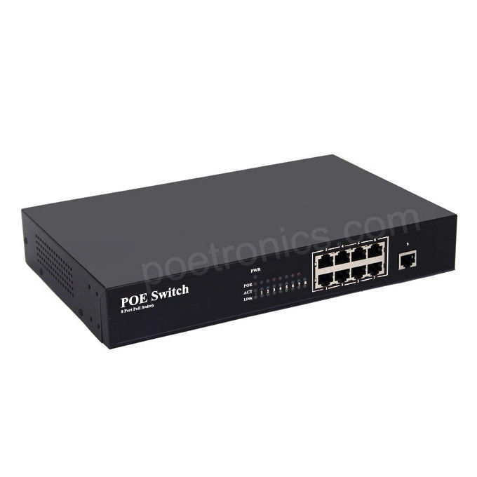 POE-S1081T 8 Port IEEE802.3at 10/100Mbps POE Switch (150W Built-in Power)