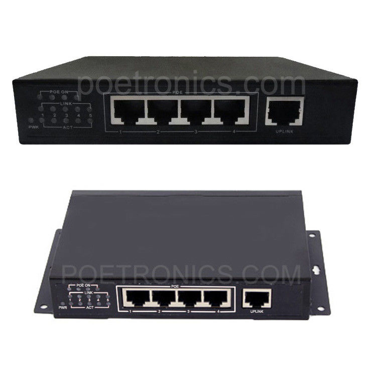 POE-S104TG 4 Port IEEE 802.3at Gigabit 25W POE Switch (48V/2A External Power Supply)