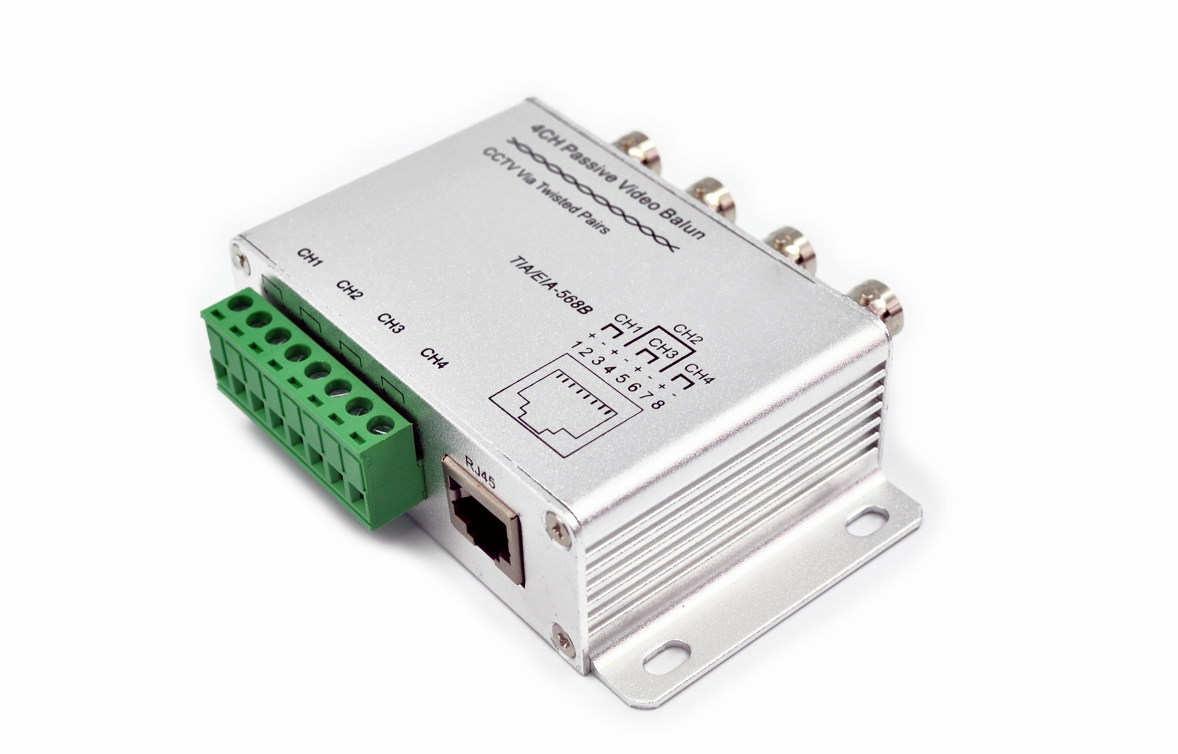 4Channel/Port/Way Passive UTP Video Balun, UTP Video Transmitter, UTP